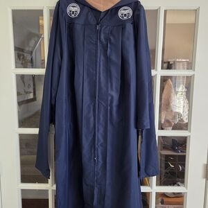 Men's Navy Blue Graduation Gown